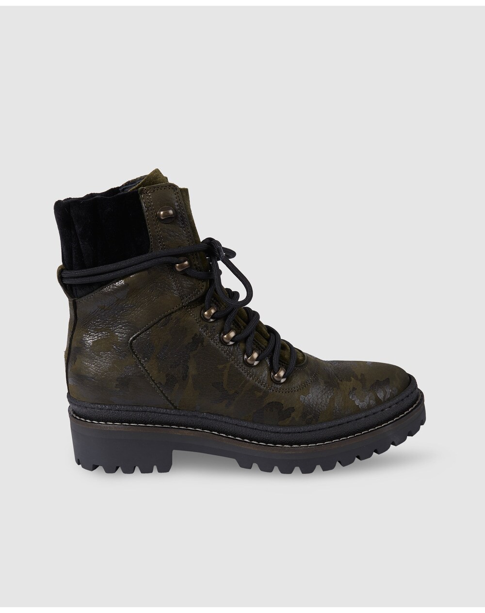 Tommy Hilfiger women's khaki nubuck boots, Khaki. thumbnail