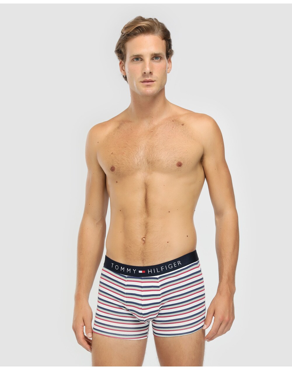 Tommy Hilfiger men's three-pack of knitted boxer shorts in assorted colours, Multicoloured. thumbnail