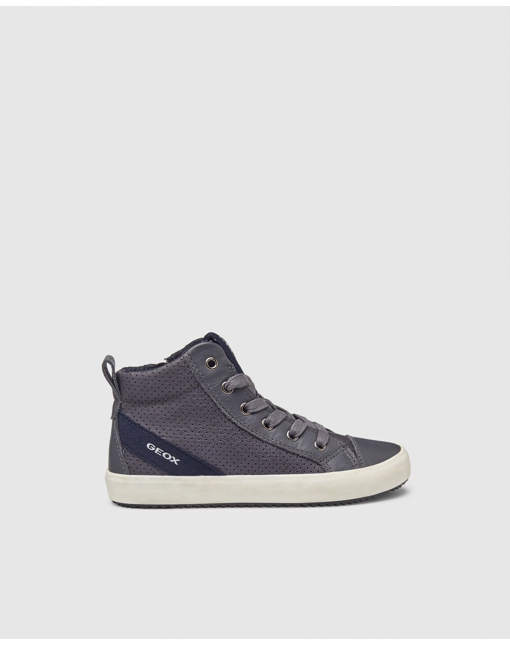 Geox boys' grey lace-up boots, Grey. thumbnail