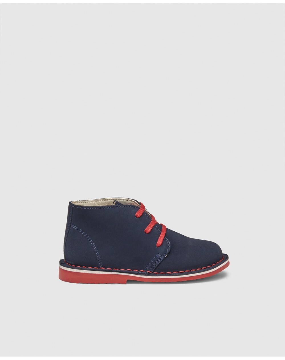 OTS baby boys' blue lace-up boots, Navy blue. thumbnail