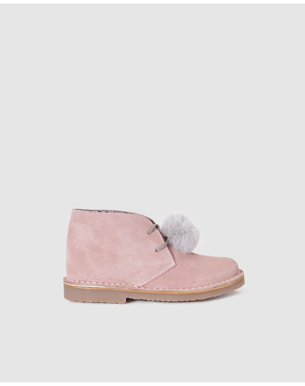Brotes girls' pink lace-up ankle boots, Pink. thumbnail