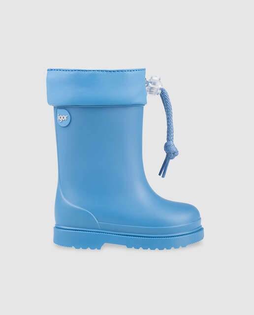 Galochas de bebé menino Igor azuis com atacadores Galochas de bebé menino Igor azuis com atacadores