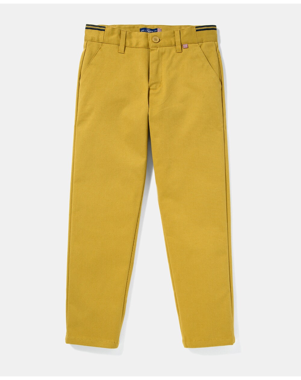 Tizzas boys' yellow chinos, Yellow. thumbnail