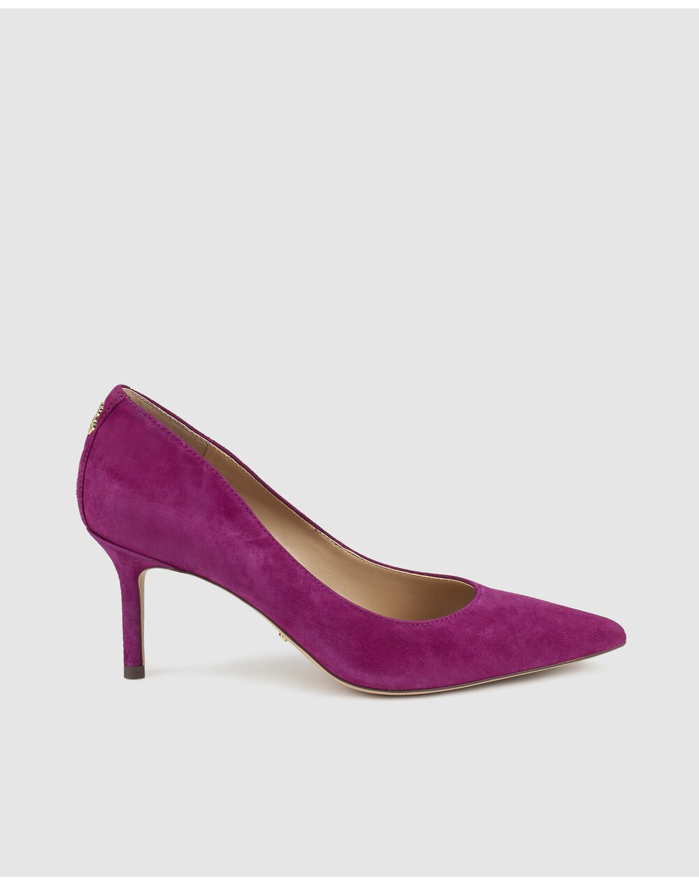 Lauren Ralph Lauren women's purple leather court shoes. LANETTE PUMPS D model., Purple. thumbnail