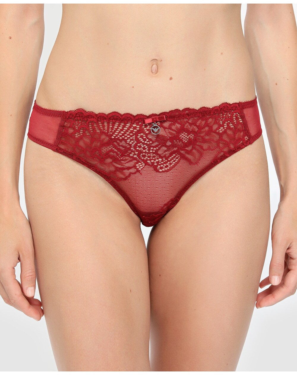 Emporio Armani Eternal Lace lace Brazilian briefs, Red. thumbnail