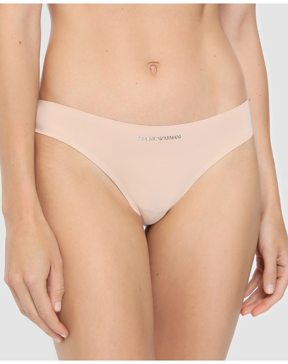 Emporio Armani Bonding Microfibre plain Brazilian briefs, Nude. thumbnail