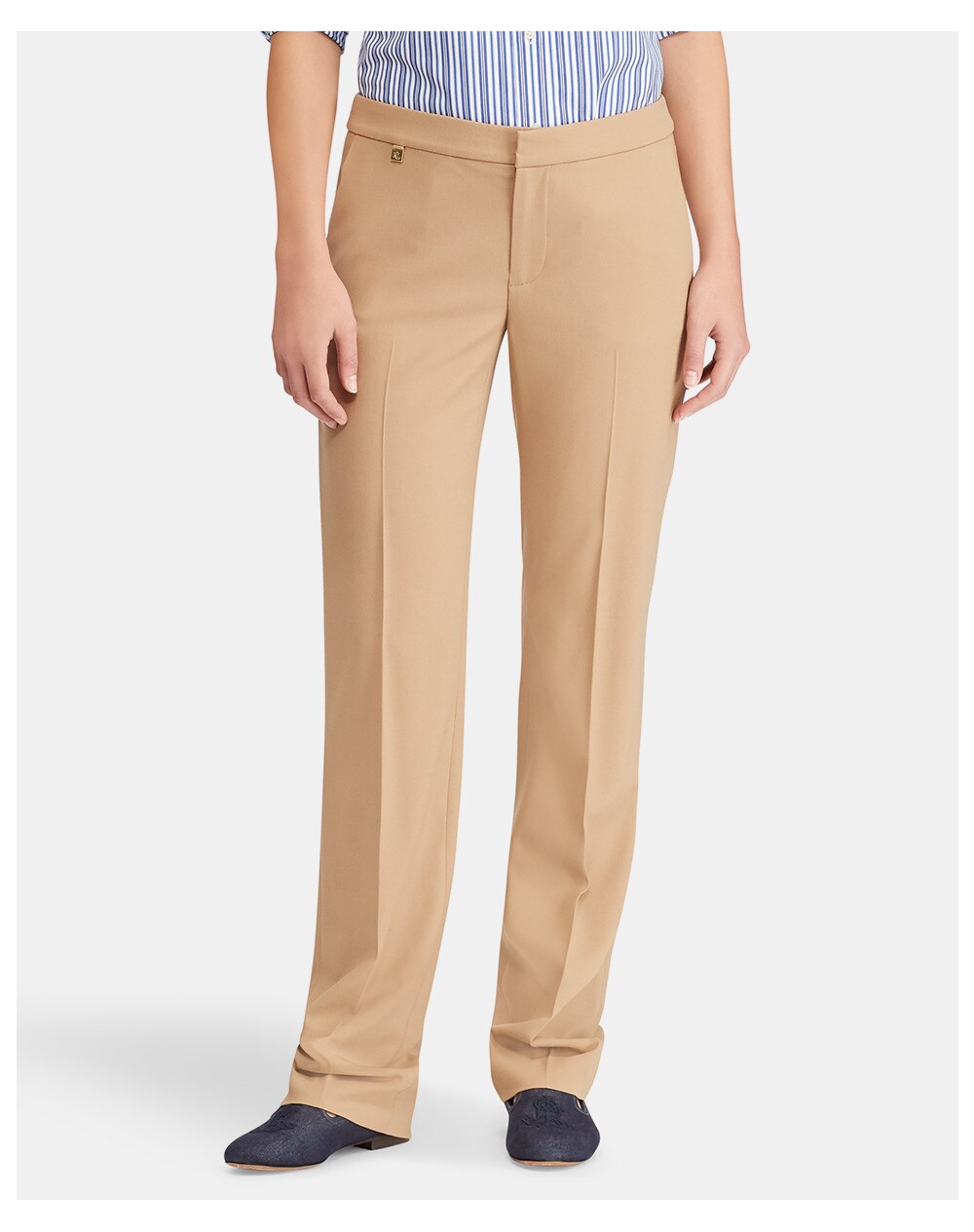 Lauren Ralph Lauren women's beige straight trousers, Beige. thumbnail