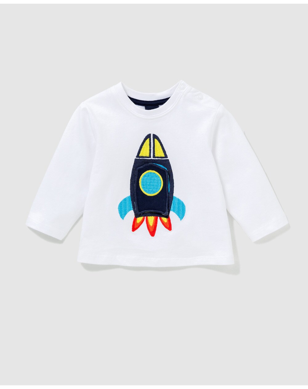 Freestyle baby boys' white T-shirt with, White. thumbnail