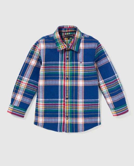Camisa de bebé menino Tommy Hilfiger aos quadrados Camisa de bebé menino Tommy Hilfiger aos quadrados