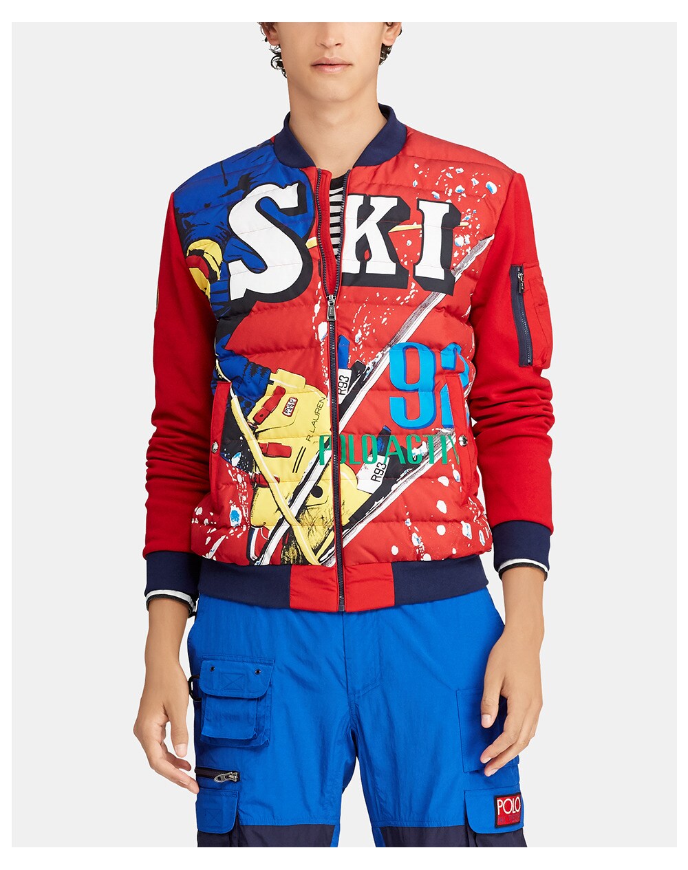 Polo Ralph Lauren men's red jacket with two pockets, Red. thumbnail