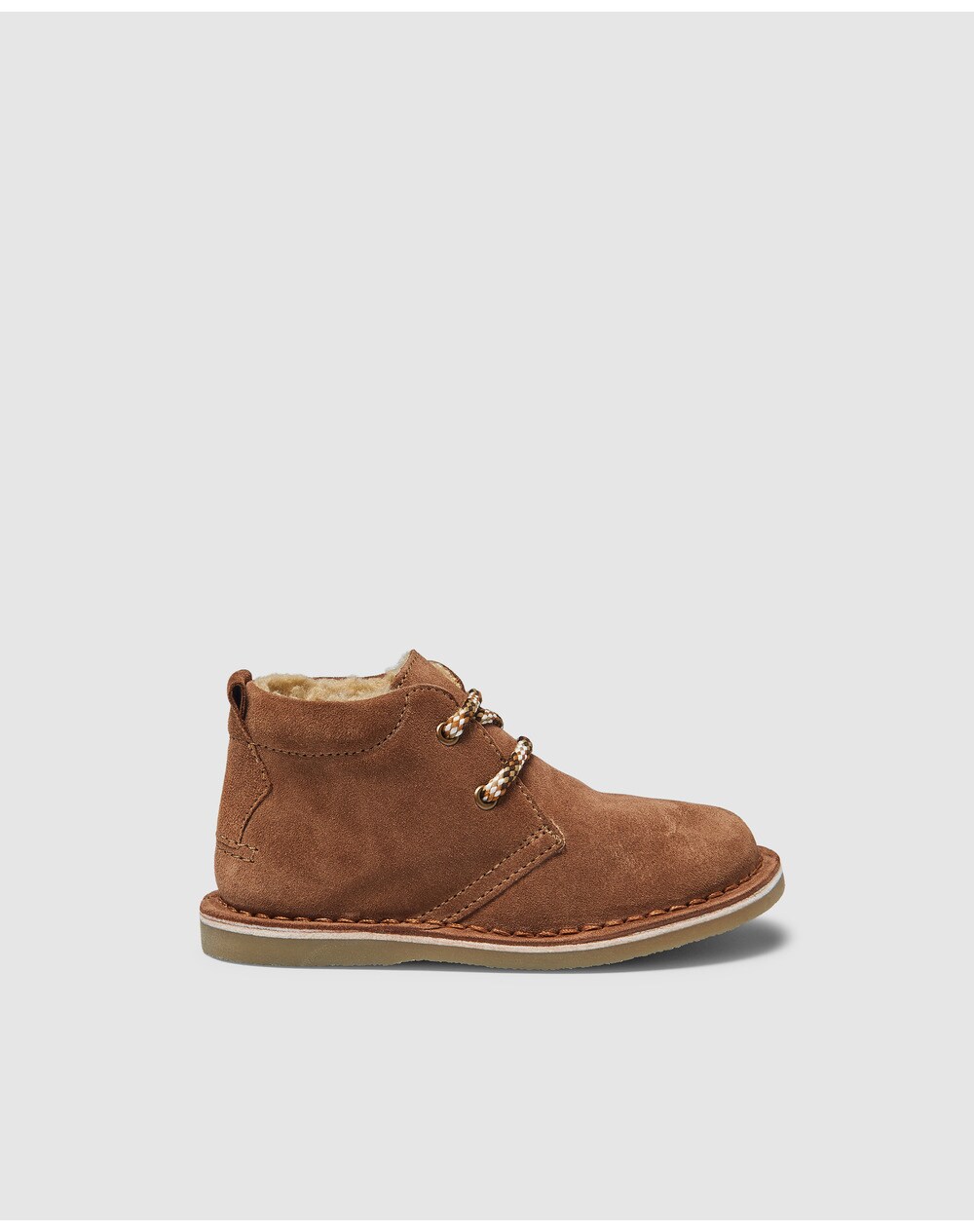 OTS baby boys' tan lace-up boots, Natural. thumbnail