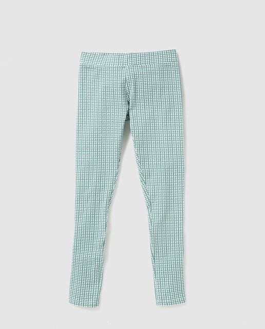 Leggings de menina Freestyle estampadas verdes Leggings de menina Freestyle estampadas verdes