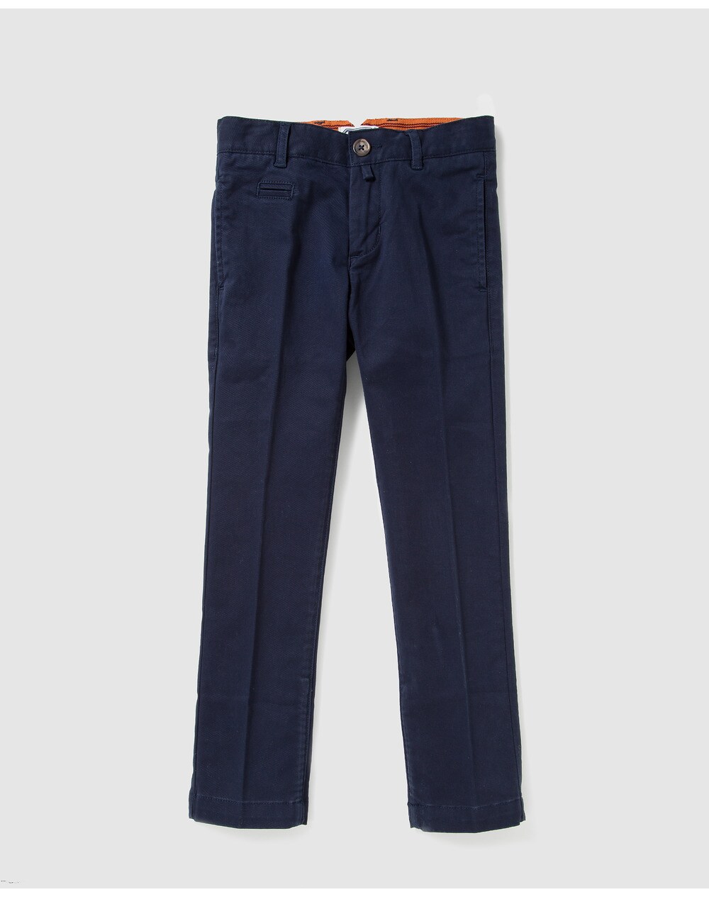 Bass 10 boys' navy blue chinos, Navy blue. thumbnail