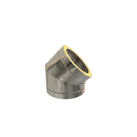 Image of Codo 45º Acero Inoxidable Doble Pared 000803617034