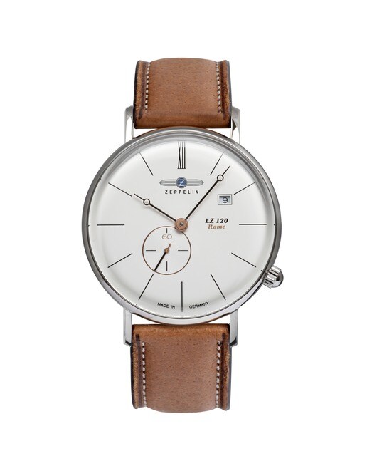 Relógio Zeppelin Rome Bracelete em Pele - Branco