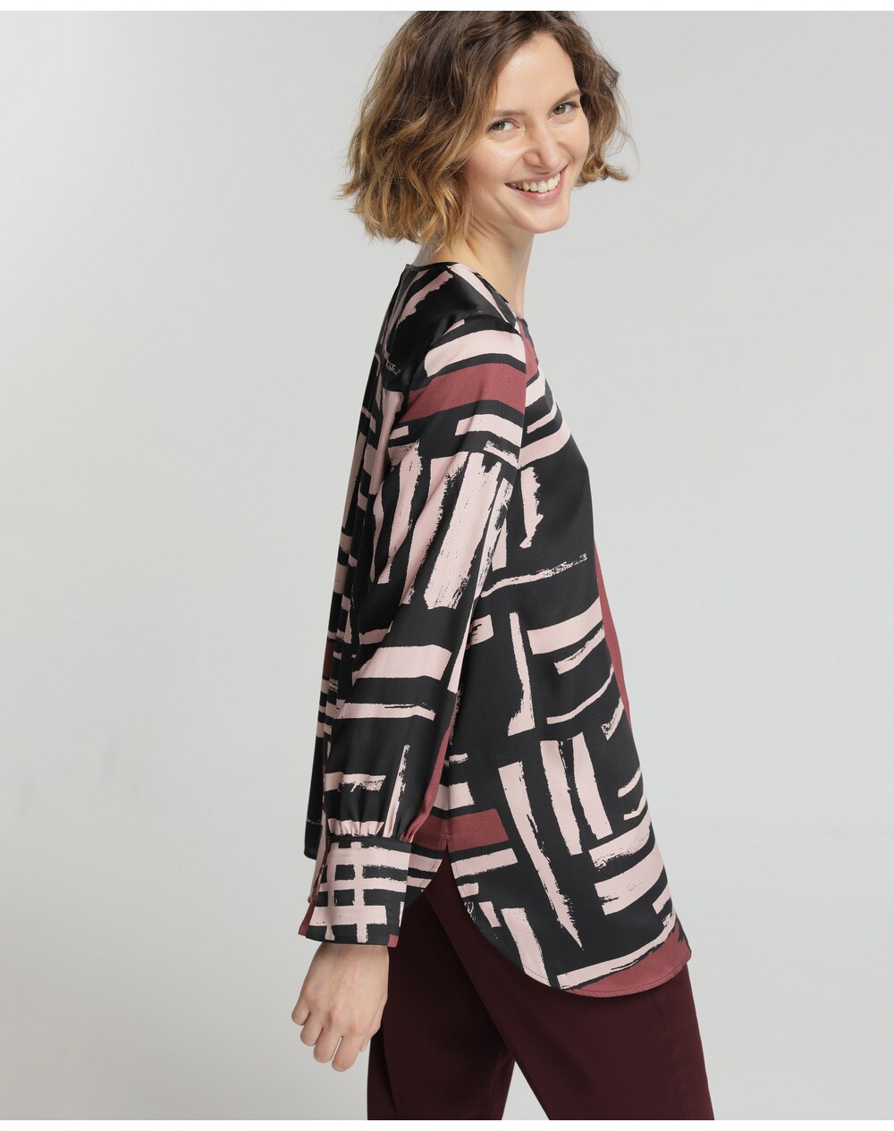 El Corte Inglés Woman Limited women's long sleeve multicoloured print blouse, Multicoloured. thumbnail