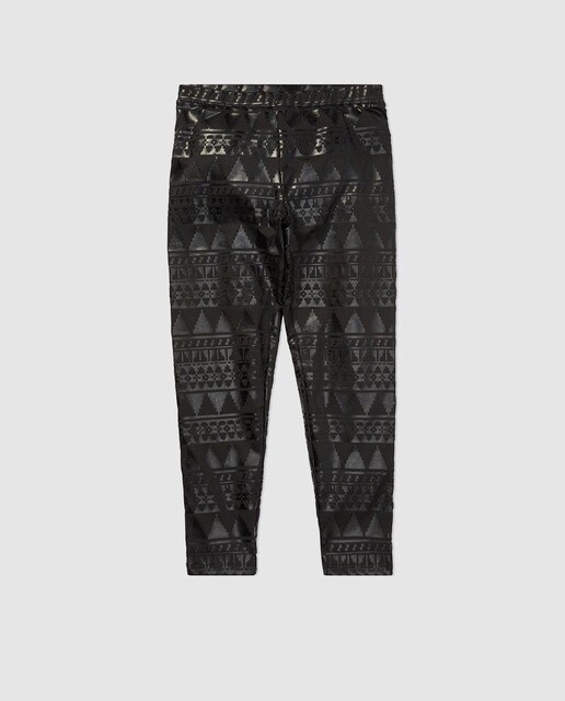 Leggings de menina Polo Ralph Lauren em preto Leggings de menina Polo Ralph Lauren em preto