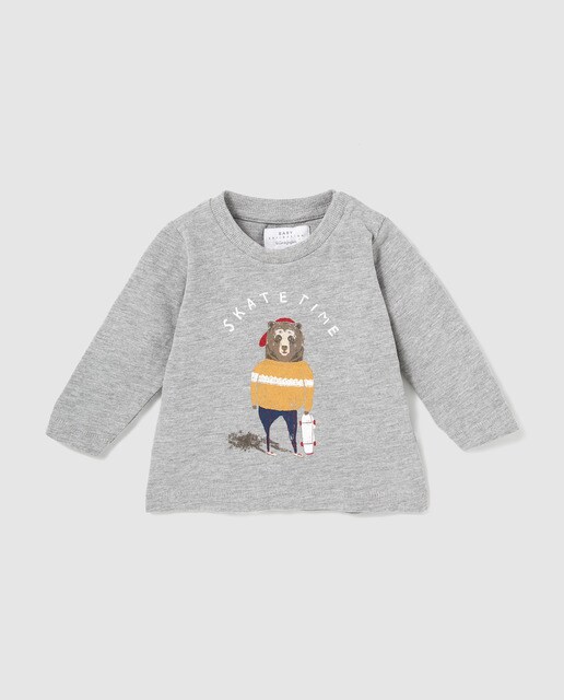 T-shirt de bebé menino Brotes mostarda ''SKATE TIME'' T-shirt de bebé menino Brotes mostarda ''SKATE TIME''