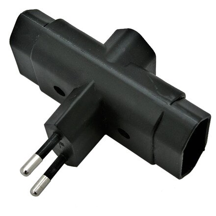 Image of Ladron 10a 3 Enchufes Lateral 000303000772