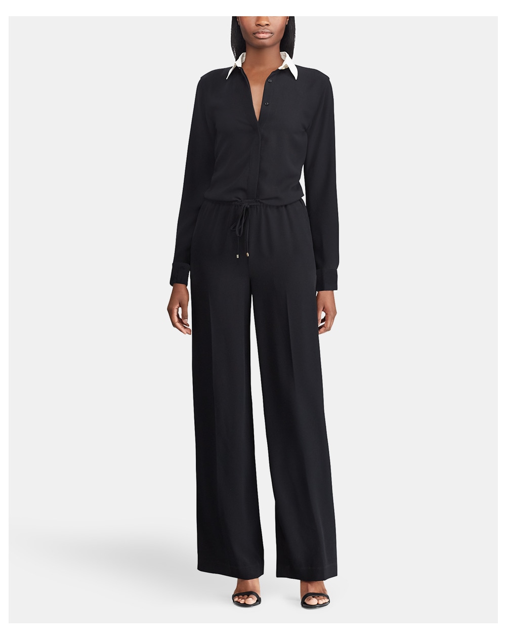 Lauren Ralph Lauren women's long black jumpsuit, Black. thumbnail