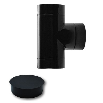 Image of Te 90º Acero Vitrificado + Tapa 000803616838