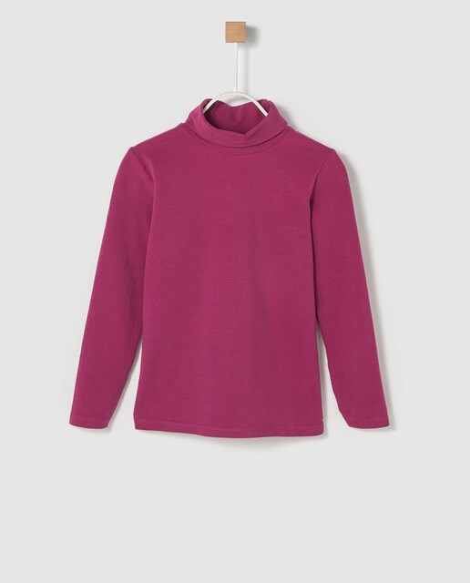 T-shirt de menina Freestyle em rosa com gola dobrada T-shirt de menina Freestyle em rosa com gola dobrada