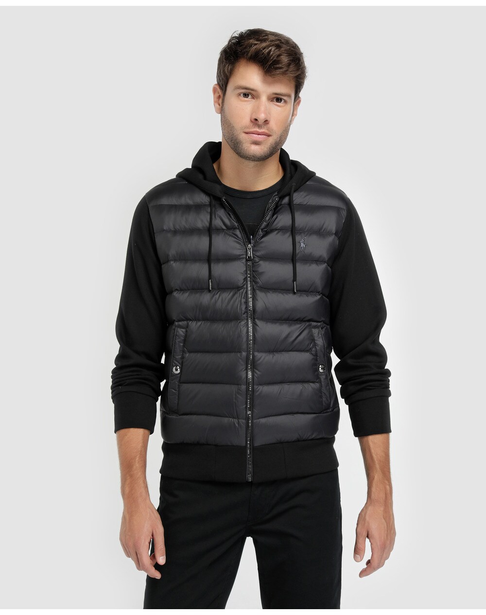 Polo Ralph Lauren men's black quilted jacket, Black. thumbnail
