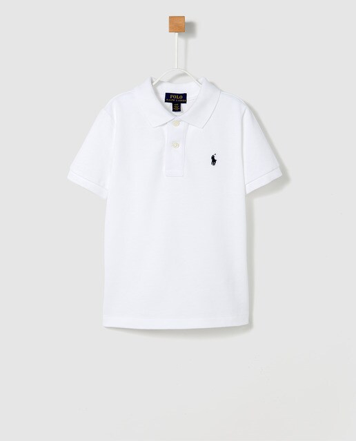 Polo de rapaz Polo Ralph Lauren branco Polo de rapaz Polo Ralph Lauren branco