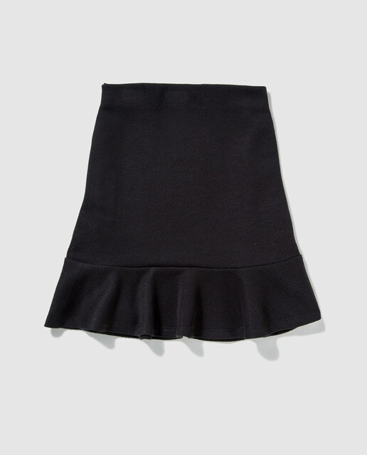 Saia Ewa & Me cinzenta com folho Saia Ewa & Me cinzenta com folho