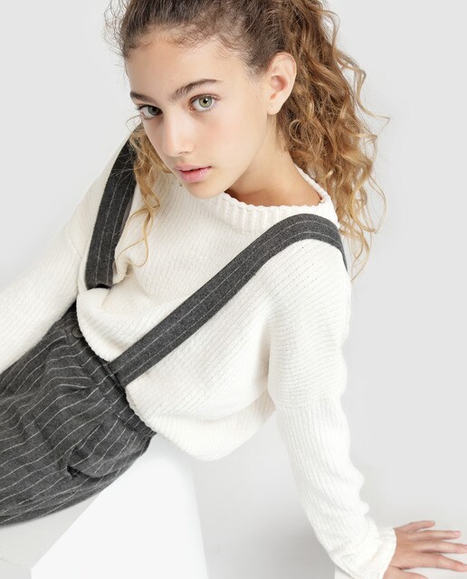 Camisola de malha Belle&Rebel cru Camisola de malha Belle&Rebel cru