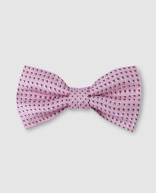 Laço Easy Wear rosa com micro estampado de mosaico