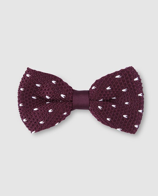 Laço Easy Wear de malha bordeaux estampado