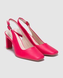 Sapatos de salto de mulher Lodi em pele fúcsia