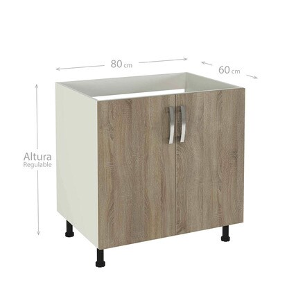 Módulo cocina bajo fregadero 2 puertas