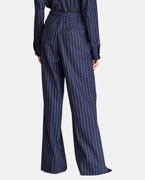 Calças largas de mulher Polo Ralph Lauren com risca diplomática