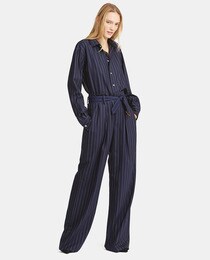 Calças largas de mulher Polo Ralph Lauren com risca diplomática