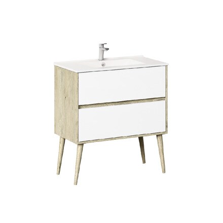 Image of Mueble Baño Nórdico 2 Cajones 000707420790