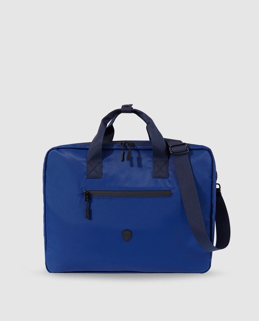 Porta-moedas de homem Dustin azul com fecho de correr Porta-moedas de homem Dustin azul com fecho de correr