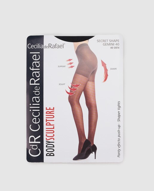 Collants modeladores push-up de 40 deniers de mulher Cecilia de Rafael Collants modeladores push-up de 40 deniers de mulher Cecilia de Rafael