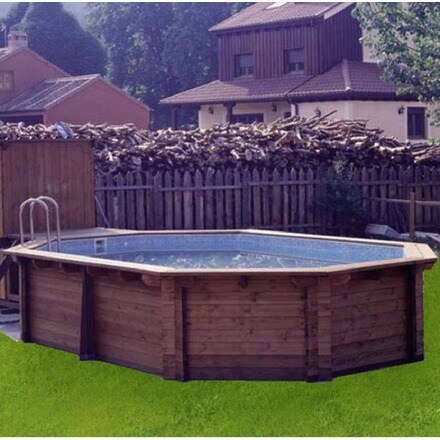 Image of Piscina Madera Maciza Octogonal 000963404074