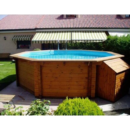 Image of Piscina Madera Maciza Hexagonal 000963404082