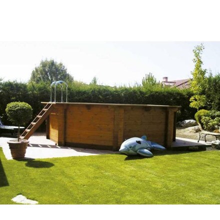 Image of Piscina Madera Maciza Hexagonal 000963404157