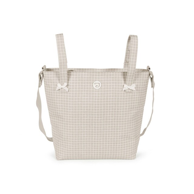 color beige Babyline Destellos Bolso panera para silla de paseo