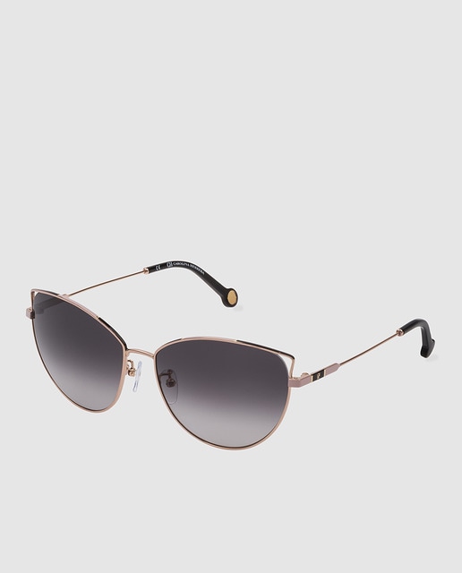 Gafas De Sol Mujer Ch Carolina Herrera Cat Eye De Metal Dorado Ch