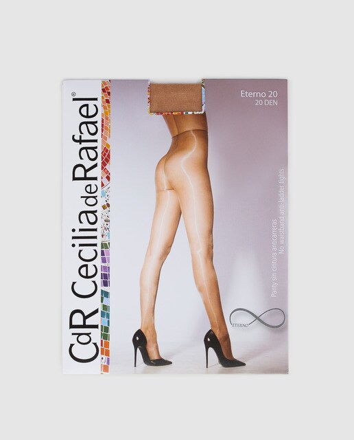 Collants de mulher Eterno 20 de brilho anti rasgões natural