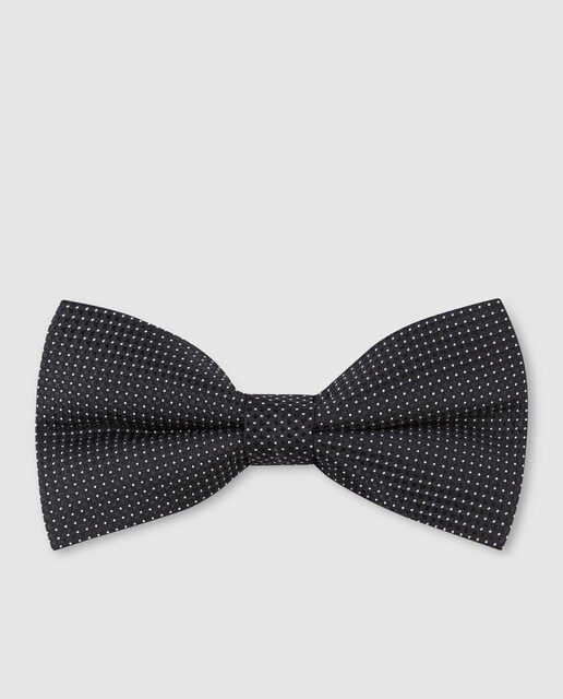 Laço Fórmula Joven preto aos micro quadrados e pontos