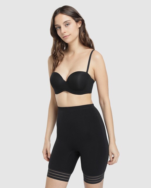 Bermuda adelgaçante alta preta