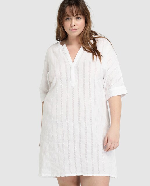 Kaftan Verango Plus branco Kaftan Verango Plus branco