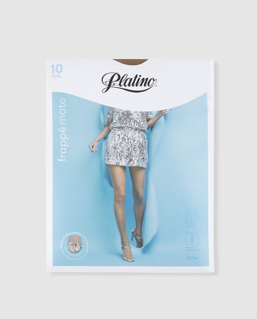 Collants de mulher Frappe Mate Caresse castanhos