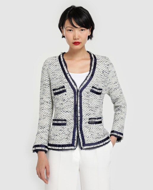 womens navy cardigan with pockets